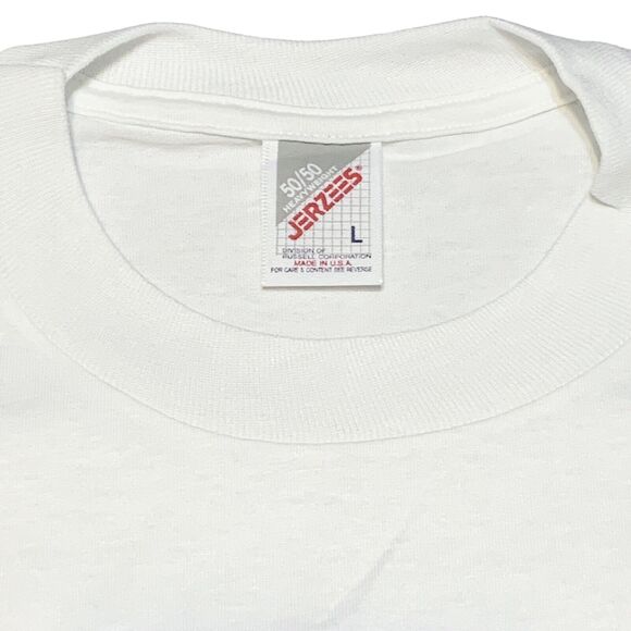 1950 Trenton Giants Graphic Print T Shirt Jerzees White Size Large MLB Team - Picture 3 of 5